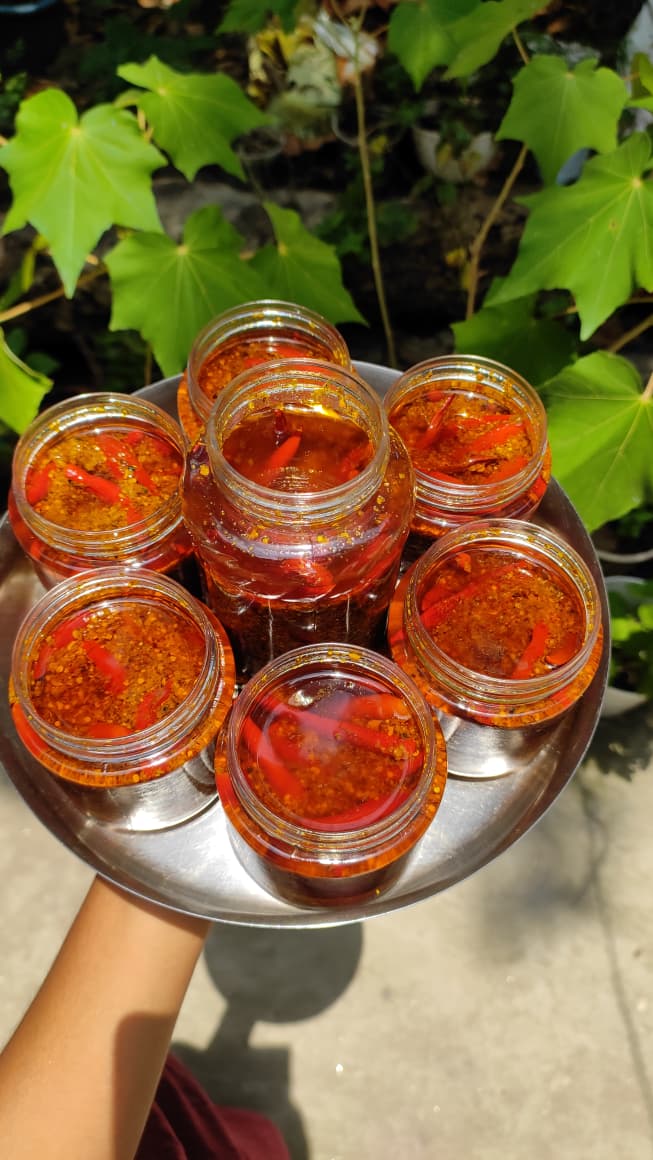 Chilli Pickle (লঙ্কার আচার)